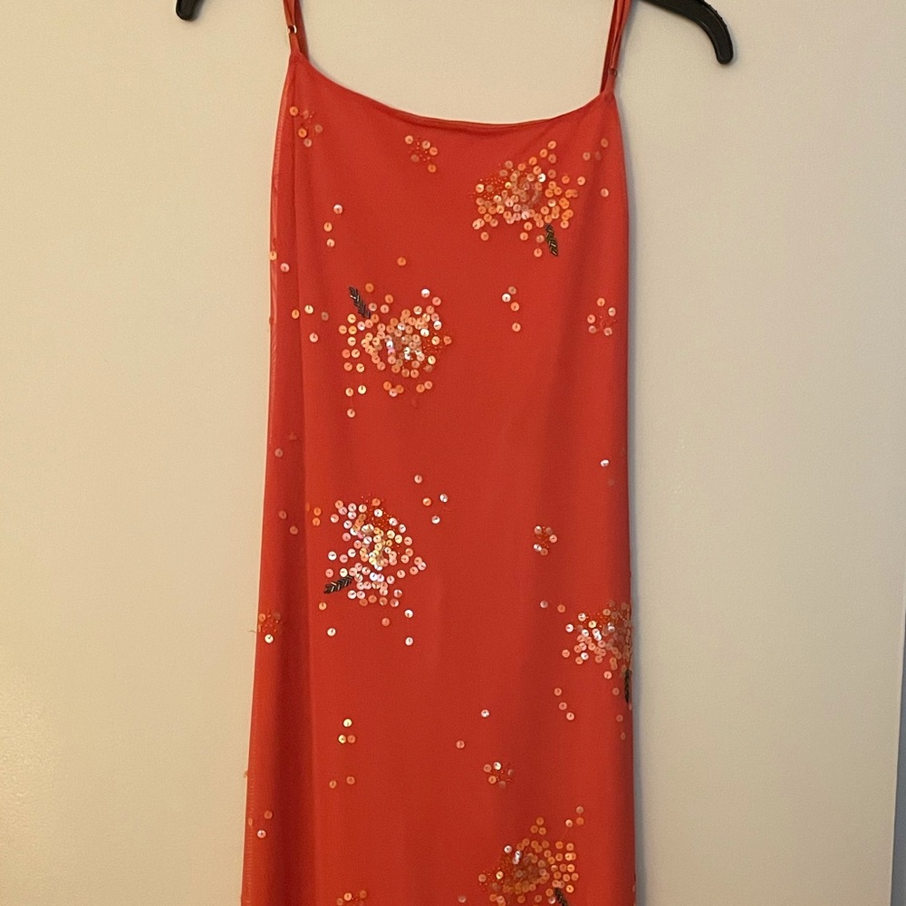Formal party dress with sequences